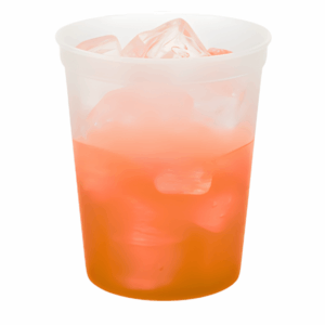 Smooth Mood Stadium Cup – 16oz Natural to Orange