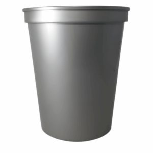 Smooth Stadium Cup - 16oz Silver