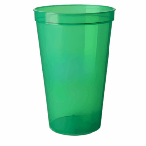 Smooth Stadium Cup - 22oz Translucent Green