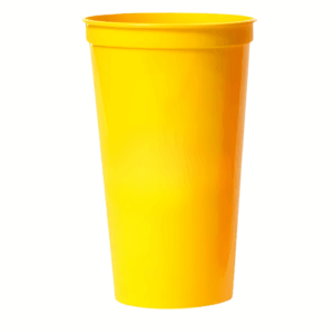 Smooth Stadium Cup - 22oz Yellow