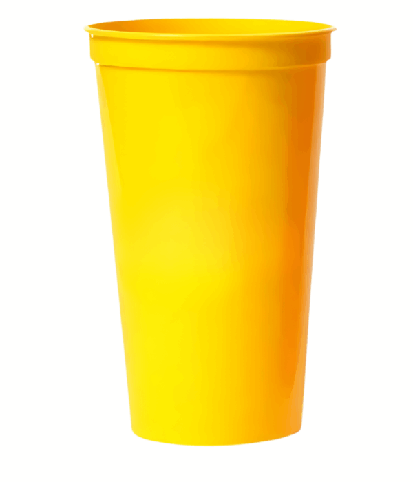 Smooth Stadium Cup - 32oz Yellow