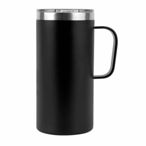 20 oz Stainless Steel Double Wall Mug with Handle Black