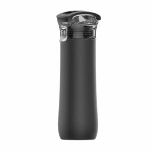 23 oz Stainless Steel Double Wall Sports Bottle with Folding Handle Black