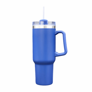 40 oz Stainless Steel Double Wall Mug with Lid Blue