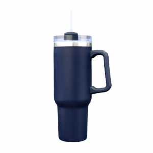 40 oz Stainless Steel Double Wall Mug with Lid Navy Blue
