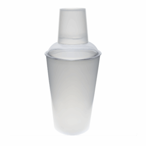 3 Piece Plastic Cocktail Shaker Frosted - 16oz