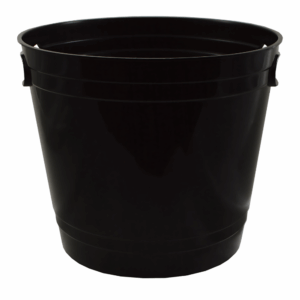 Plastic Party Bucket with Handles Black 20oz