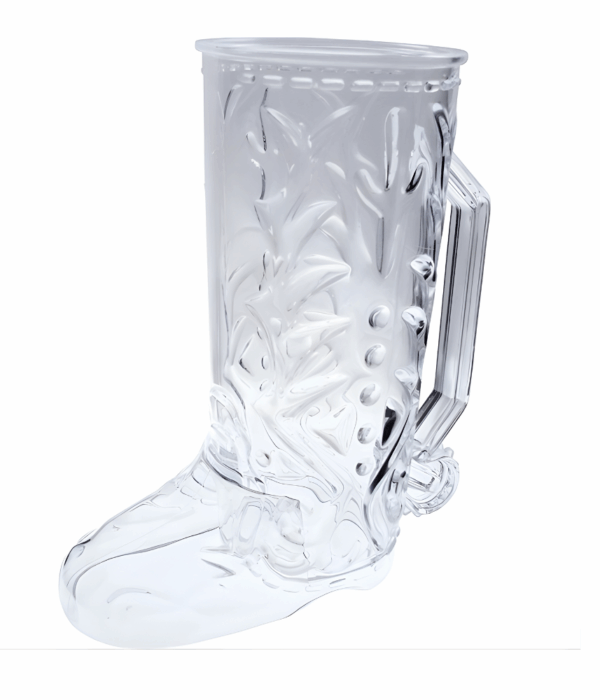 Plastic Western Themed Cowboy Boot Mug with Handle - 20oz