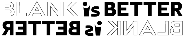 Blank is Better Logo